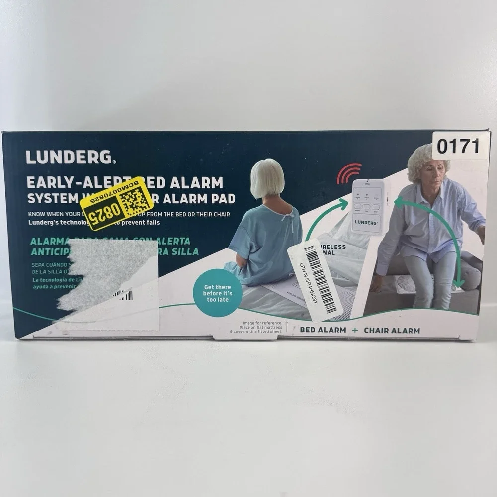 Lunderg Bed Alarm System Wireless Caregiver Alert Chair Pad Fall Prevention